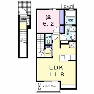 エアリーヒル原町【2階】の間取り