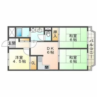 ビアンコ・ディ・モーラ【2階】の間取り