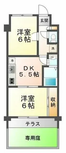 マリンクレール野田【1階】の間取り