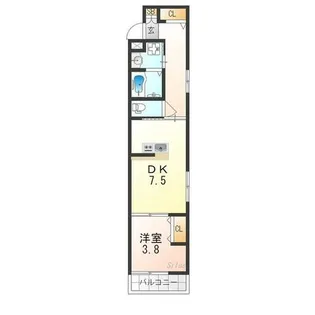 フォーリアライズ京都東寺【5階】の間取り