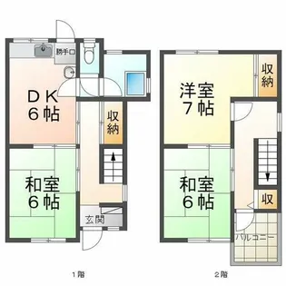 兵庫県神戸市垂水区名谷町字入野【テラスハウス】の間取り