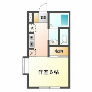 ジュネス名谷【2階】の間取り