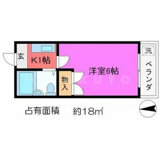 ミヤタハイツ【2階】の間取り