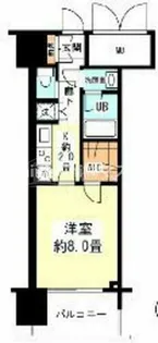 アンビエンテ四ツ橋【13階】の間取り