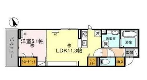D-Place安田【2階】の間取り