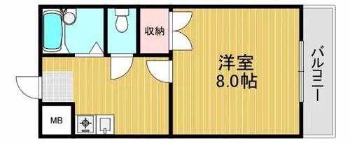 ベルメゾン一須賀Ⅱ号館【2階】の間取り