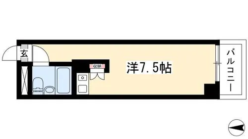 ラフィネ新栄【408号室】の間取り