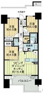 バンベール星ヶ丘ヒルズ【5階】の間取り