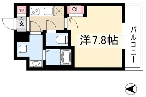 エスリード新栄テセラ【6階】の間取り