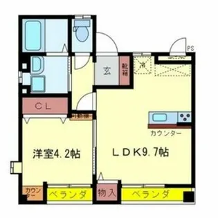 ラパレット【2階】の間取り