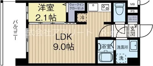 福岡県福岡市博多区住吉5丁目【マンション】の間取り