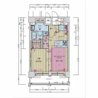 プレサンス鶴舞公園セラヴィ【14階】の間取り