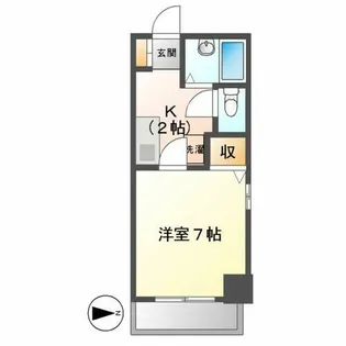 ヴィブレ平和【501号室】の間取り