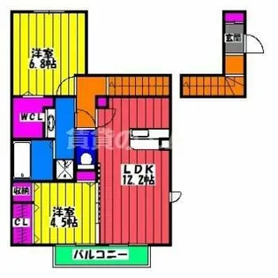 グランドールRS【201号室】の間取り