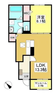エル豊岡 Ⅱ【1階】の間取り