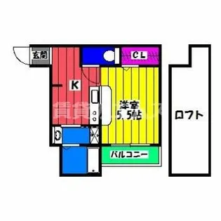 ニュージャーニー大橋【2階】の間取り