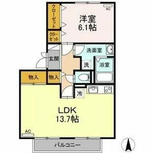 サンラモン東山 A【2階】の間取り