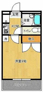 レオパレスえびす【207号室】の間取り