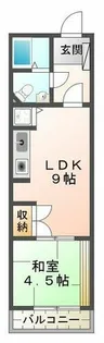 ボヌール向陽【4階】の間取り