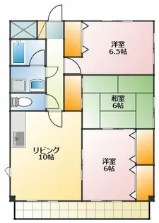 ソサエティ服部【2B号室】の間取り