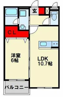 SIERRA TOBATA~シエラ戸畑~【101号室】の間取り