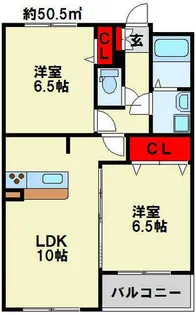 高峰第6晴和ビル【3階】の間取り