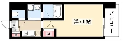 リヴシティ新栄【12階】の間取り