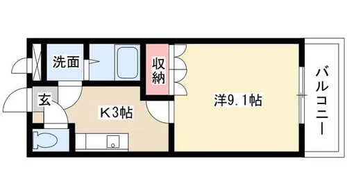 ハバナガーデン【1階】の間取り