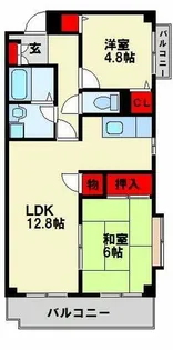 ポサーダけやき【201号室】の間取り
