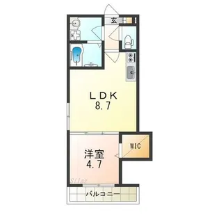 フォノン高石【1階】の間取り
