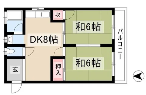 コーポ美香【1階】の間取り