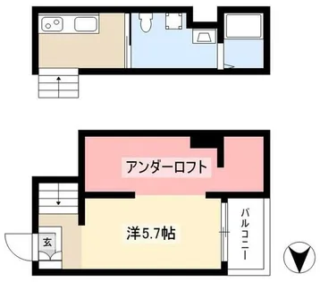 ウィーン・ベルⅡ【201号室】の間取り