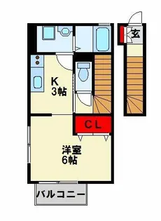 エスペランサ祇園原町【206号室】の間取り