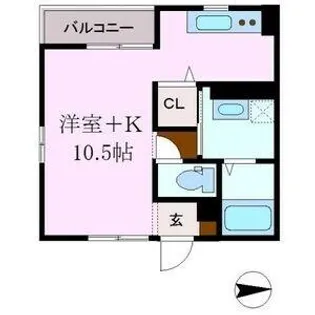 クレール・シャンブルⅡ【1階】の間取り