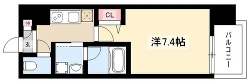 リヴシティ新栄【9階】の間取り