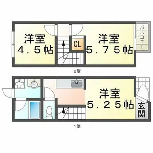 ヴィバーラ舞子【1階】の間取り