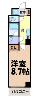 ヴァンキッシュ【5階】の間取り