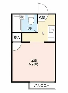 森ヶ丘ハイツ【202号室】の間取り