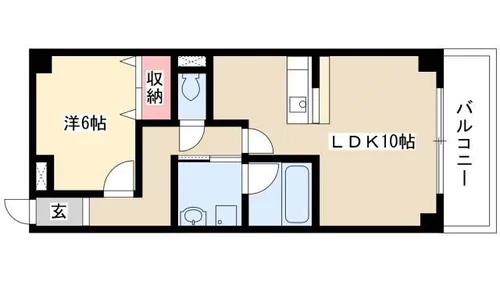 ブラウ・ベルク【403号室】の間取り