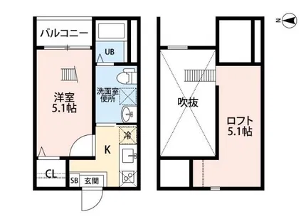 カミノサントゥアリオ【2階】の間取り
