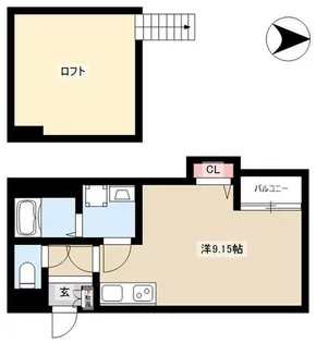 Patina平安通(パティーナヘイアンドオリ)【2階】の間取り