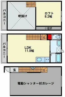ガレッシア385【1階】の間取り