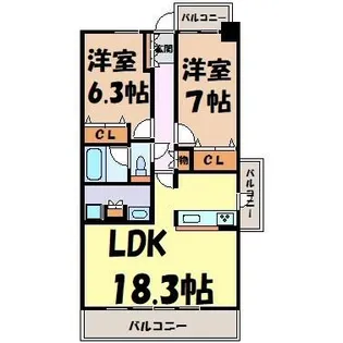 プレディアスタイル千種北【2階】の間取り