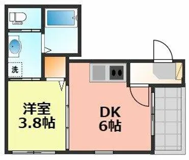 愛知県名古屋市北区金城町2丁目【アパート】の間取り