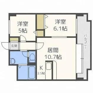 ルピナス壱番館【903号室】の間取り