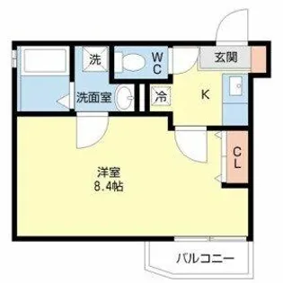 シャムロック桜【1階】の間取り