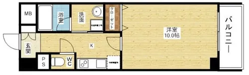セレッソコート新大阪【7階】の間取り