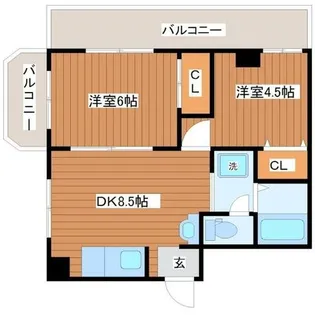 ウエストコート石切【2階】の間取り