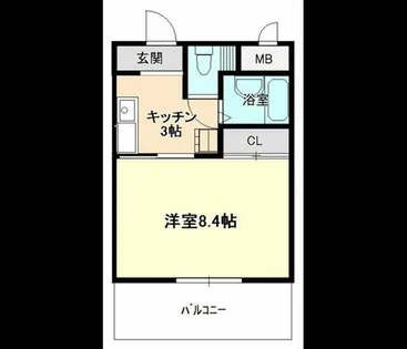 1Kの間取り画像