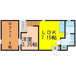 ピアチェーレ新栄【1階】の間取り